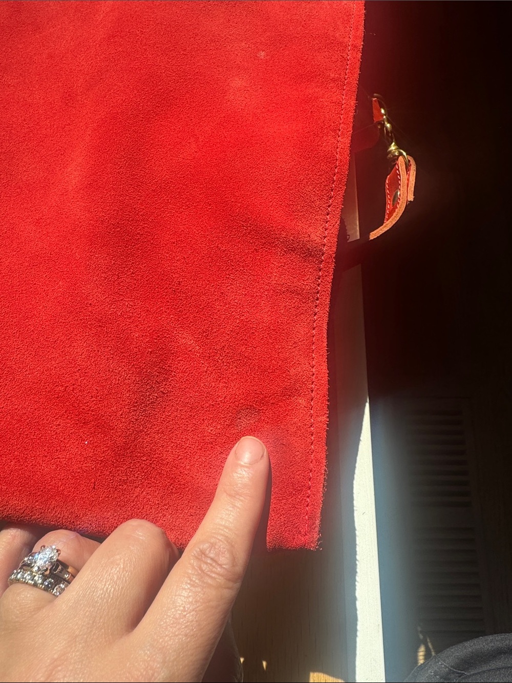 Clare V. Red suede bag - Picture 7 of 8